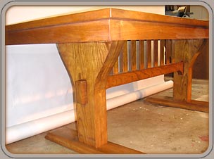 Craftsman style/Biedermeyer custom dining table