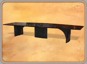 American Black Walnut custom solid wood conference table